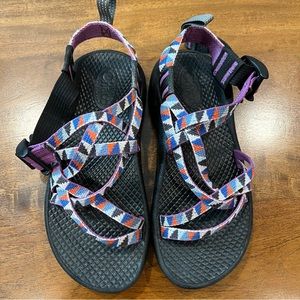 Chaco ZX/1 EcoTread black/purple/blue - size 4 youth